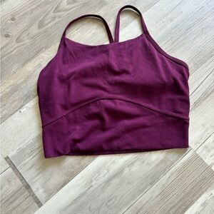 Elegant Plum Sports Bra